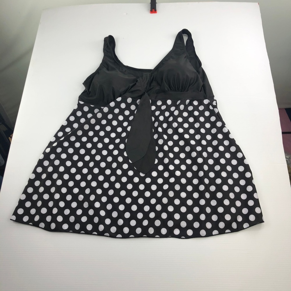Danify Size 62 Black Polka Dot Tankini Top Shorts